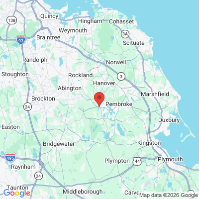 Map to  office in Hanson, MA