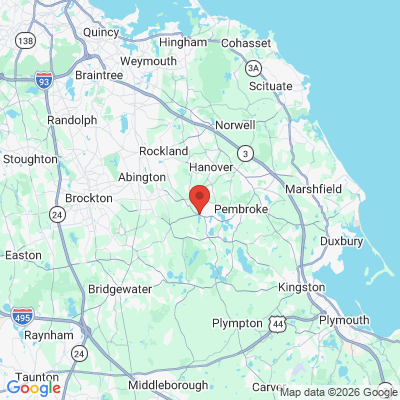 Map to  office in Hanson, MA