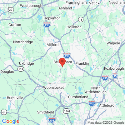 Map to  office in Bellingham, MA