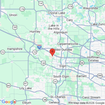 Map to  office in Elgin, IL