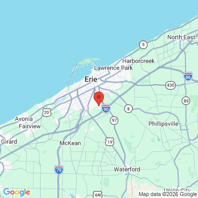 Map to  office in Erie, PA