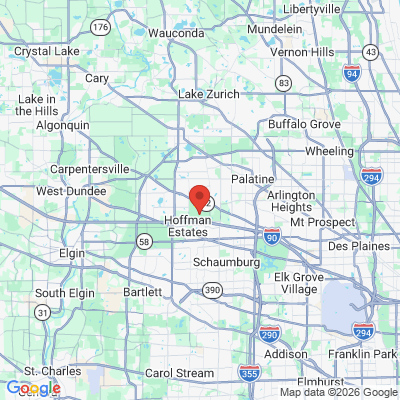 Map to  office in Hoffman Estates, IL