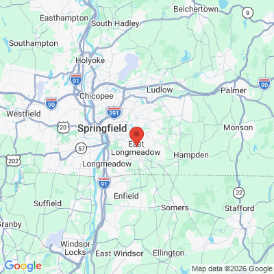 Map to  office in East Longmeadow, MA