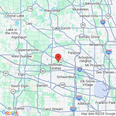 Map to  office in Schaumburg, IL