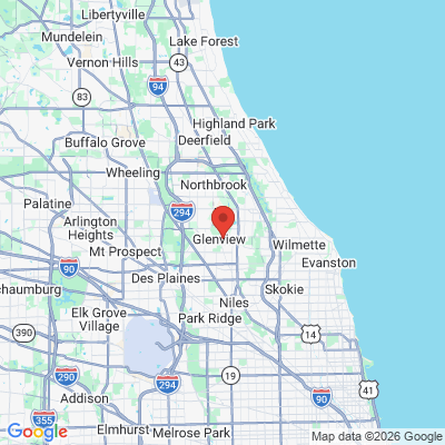 Map to  office in Glenview, IL