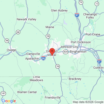 Map to  office in Vestal, NY