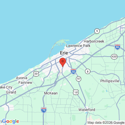 Map to  office in Erie, PA