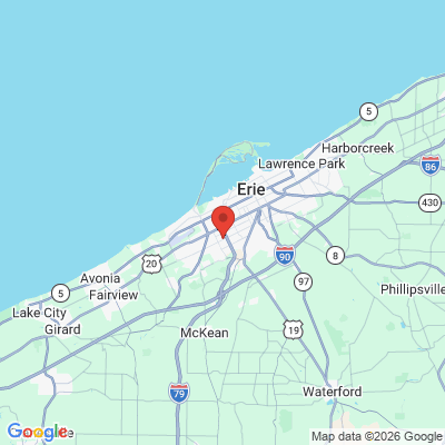 Map to  office in Erie, PA