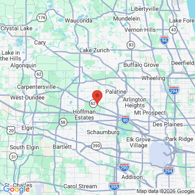 Map to  office in Palatine, IL