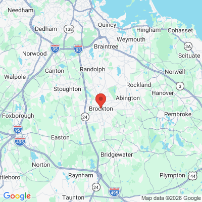 Map to  office in Brockton, MA