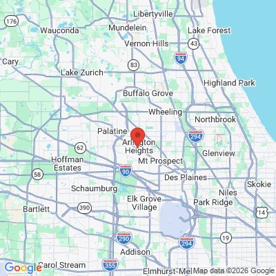 Map to  office in Arlington Heights, IL