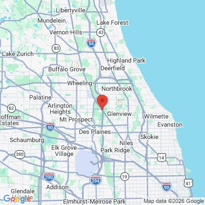 Map to  office in Glenview, IL