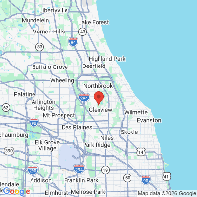Map to  office in Glenview, IL