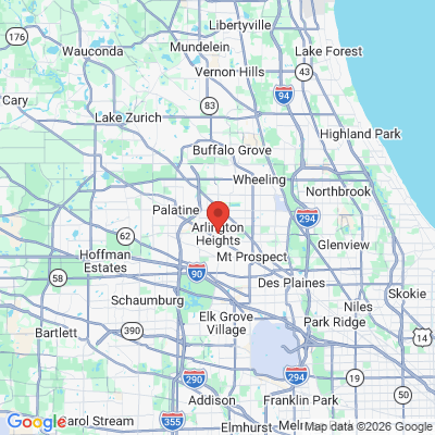 Map to  office in Arlington Heights, IL