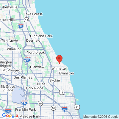 Map to  office in Kenilworth, IL