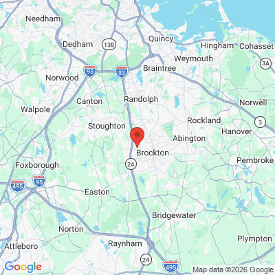 Map to  office in Brockton, MA