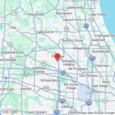 Map to  office in Rolling Meadows, IL