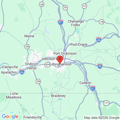 Map to  office in Binghamton, NY