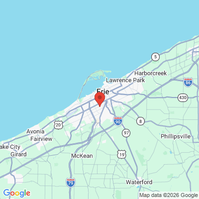 Map to  office in Erie, PA
