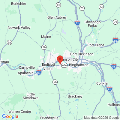 Map to  office in Vestal, NY