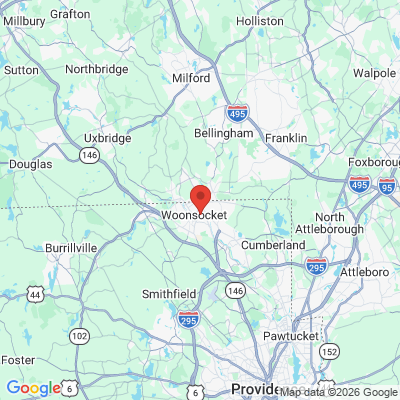 Map to  office in Woonsocket, RI