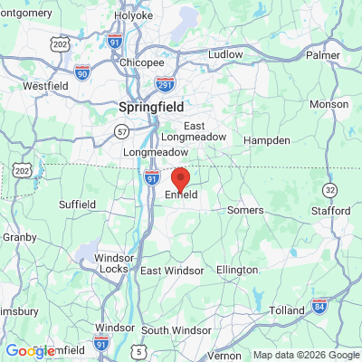 Map to  office in Enfield, CT