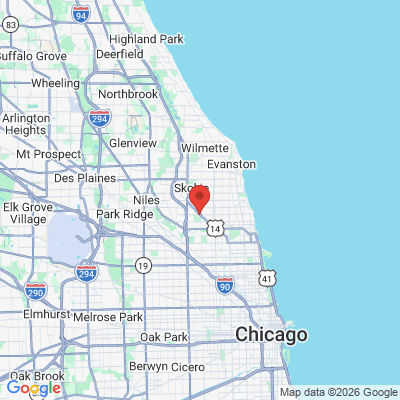 Map to  office in Lincolnwood, IL