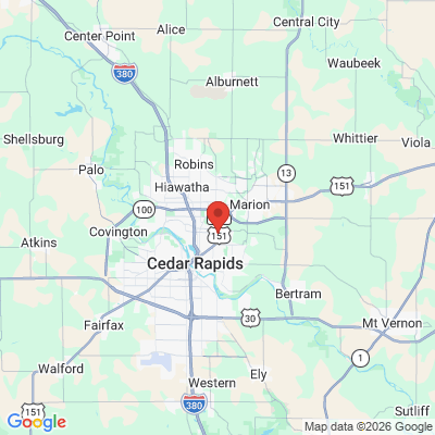 Map to  office in Cedar Rapids, IA