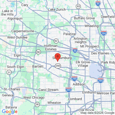 Map to  office in Schaumburg, IL