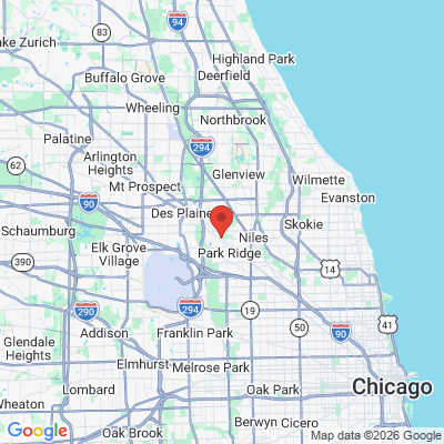 Map to  office in Park Ridge, IL