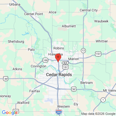 Map to  office in Cedar Rapids, IA