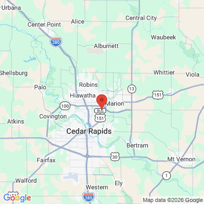 Map to  office in Cedar Rapids, IA