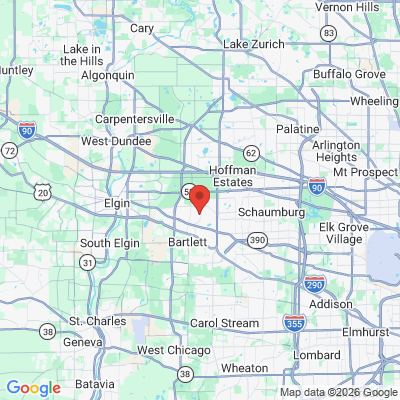 Map to  office in Streamwood, IL
