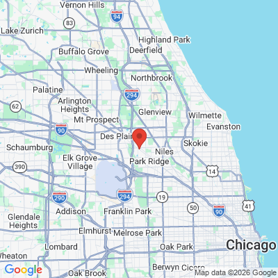 Map to  office in Park Ridge, IL