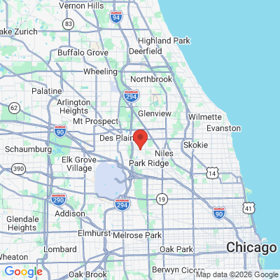 Map to  office in Park Ridge, IL