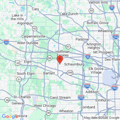 Map to  office in Schaumburg, IL