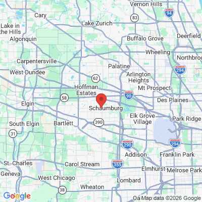 Map to  office in Schaumburg, IL