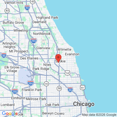Map to  office in Skokie, IL