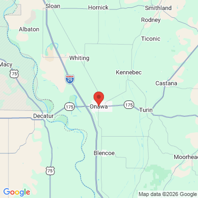 Map to  office in Onawa, IA