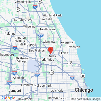 Map to  office in Niles, IL