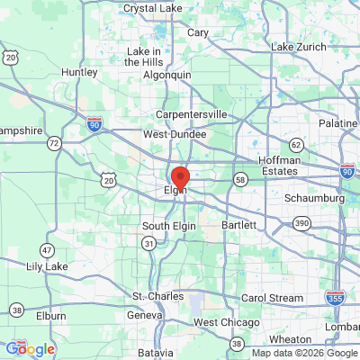 Map to  office in Elgin, IL