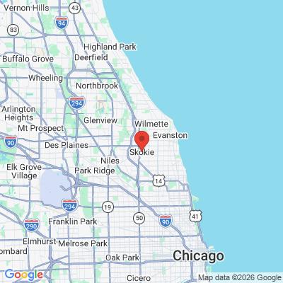 Map to  office in Skokie, IL
