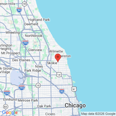 Map to  office in Skokie, IL