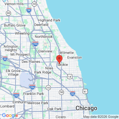 Map to  office in Skokie, IL