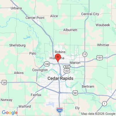 Map to  office in Cedar Rapids, IA