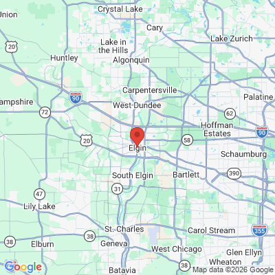 Map to  office in Elgin, IL
