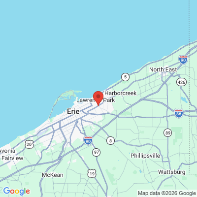 Map to  office in Erie, PA
