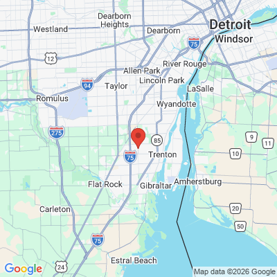 Map to  office in Woodhaven, MI