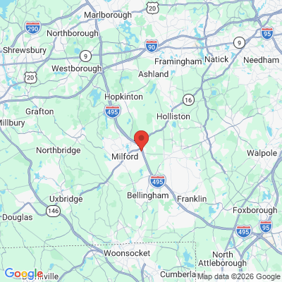 Map to  office in Milford, MA