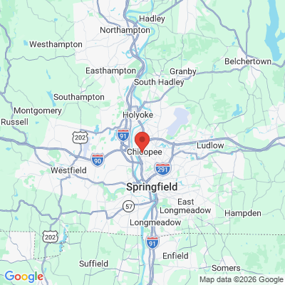 Map to  office in Chicopee, MA